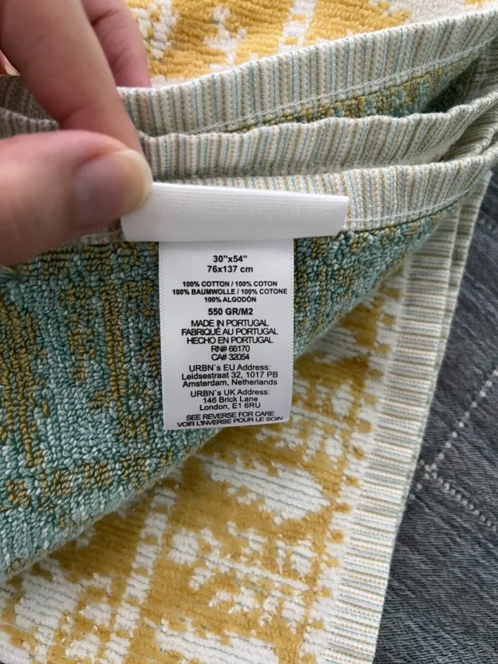 Anthropologie Tiya Velour 100% Cotton Bath & Hand Towels (2 sets)